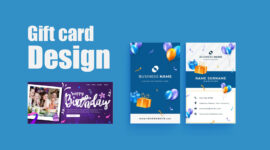 Creative, Eye-Catching Gift Card Design with Quick Service